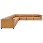 Modway Mingle 7-Piece Vegan Leather Sectional Sofa EEI-4798