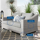 Modway Conway Outdoor Patio Wicker Rattan Loveseat