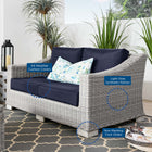 Modway Conway Outdoor Patio Wicker Rattan Loveseat