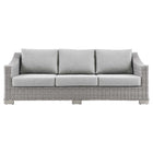 Modway Conway Outdoor Patio Wicker Rattan Sofa