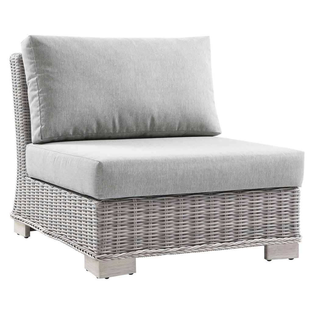 Modway Conway Outdoor Patio Wicker Rattan Armless Chair  