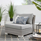 Modway Conway Outdoor Patio Wicker Rattan Armless Chair