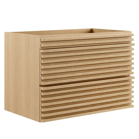 Modway Render 30" Wall-Mount Bathroom Vanity Cabinet (Sink Basin Not Included)  