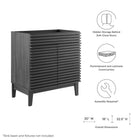 Modway Render 30" Bathroom Vanity Cabinet (Sink Basin Not Included)