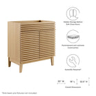 Modway Render 30" Bathroom Vanity Cabinet (Sink Basin Not Included)