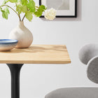Modway Lippa 24" Square Wood Dining Table