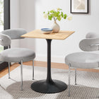 Modway Lippa 24" Square Wood Dining Table