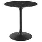 Modway Lippa 28" Round Faux Marble Dining Table  