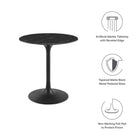 Modway Lippa 28" Round Faux Marble Dining Table