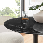 Modway Lippa 28" Round Faux Marble Dining Table