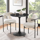 Modway Lippa 28" Round Faux Marble Dining Table
