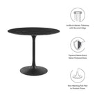 Modway Lippa 36" Round Faux Marble Dining Table
