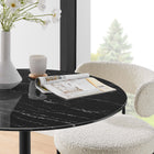 Modway Lippa 36" Round Faux Marble Dining Table