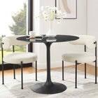 Modway Lippa 36" Round Faux Marble Dining Table