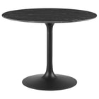 Modway Lippa 40" Round Faux Marble Dining Table  