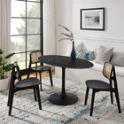 Modway Lippa 54" Oval Faux Marble Dining Table