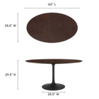 Modway Lippa 60" Oval Wood Dining Table