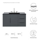 Modway Vitality 36" Bathroom Vanity Cabinet (Sink Basin Not Included)