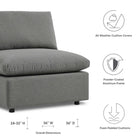 Modway Commix Overstuffed Outdoor Patio Armless Chair