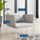 Modway Harmony Sunbrella® Basket Weave Outdoor Patio Aluminum Armchair