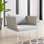 Modway Harmony Sunbrella® Basket Weave Outdoor Patio Aluminum Armchair