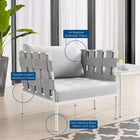 Modway Harmony Sunbrella® Outdoor Patio Aluminum Armchair
