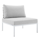 Modway Harmony Sunbrella® Basket Weave Outdoor Patio Aluminum Armless Chair  