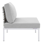 Modway Harmony Sunbrella® Basket Weave Outdoor Patio Aluminum Armless Chair