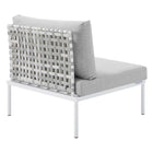 Modway Harmony Sunbrella® Basket Weave Outdoor Patio Aluminum Armless Chair