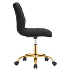 Modway Ripple Armless Performance Velvet Office Chair