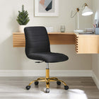Modway Ripple Armless Performance Velvet Office Chair