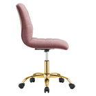 Modway Ripple Armless Performance Velvet Office Chair