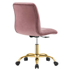 Modway Ripple Armless Performance Velvet Office Chair