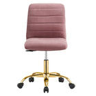 Modway Ripple Armless Performance Velvet Office Chair