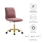 Modway Ripple Armless Performance Velvet Office Chair