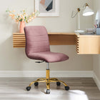 Modway Ripple Armless Performance Velvet Office Chair