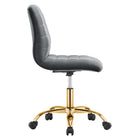 Modway Ripple Armless Performance Velvet Office Chair