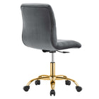 Modway Ripple Armless Performance Velvet Office Chair