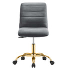 Modway Ripple Armless Performance Velvet Office Chair