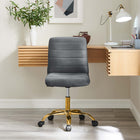 Modway Ripple Armless Performance Velvet Office Chair