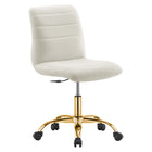 Modway Ripple Armless Performance Velvet Office Chair  