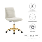Modway Ripple Armless Performance Velvet Office Chair