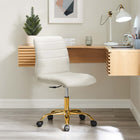 Modway Ripple Armless Performance Velvet Office Chair