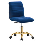 Modway Ripple Armless Performance Velvet Office Chair  