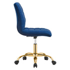 Modway Ripple Armless Performance Velvet Office Chair