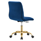 Modway Ripple Armless Performance Velvet Office Chair