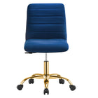 Modway Ripple Armless Performance Velvet Office Chair