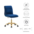Modway Ripple Armless Performance Velvet Office Chair