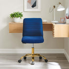Modway Ripple Armless Performance Velvet Office Chair
