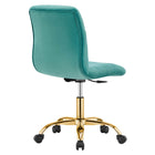 Modway Ripple Armless Performance Velvet Office Chair